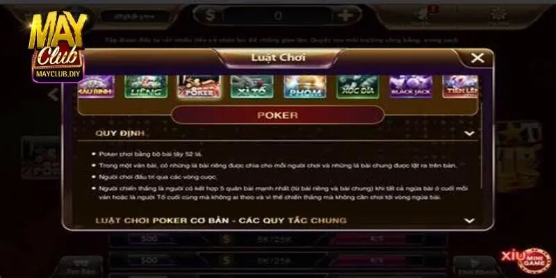 4 vòng xuống tiền trong Poker