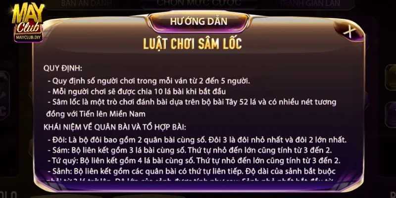 Luật đánh Sâm Lốc Mayclub