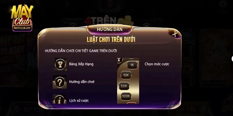 Quy luật đánh game trên dưới cực đơn giản